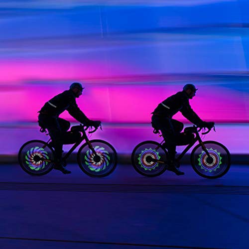 Lumière pour rayon vélo à pile 7 Leds multicolore